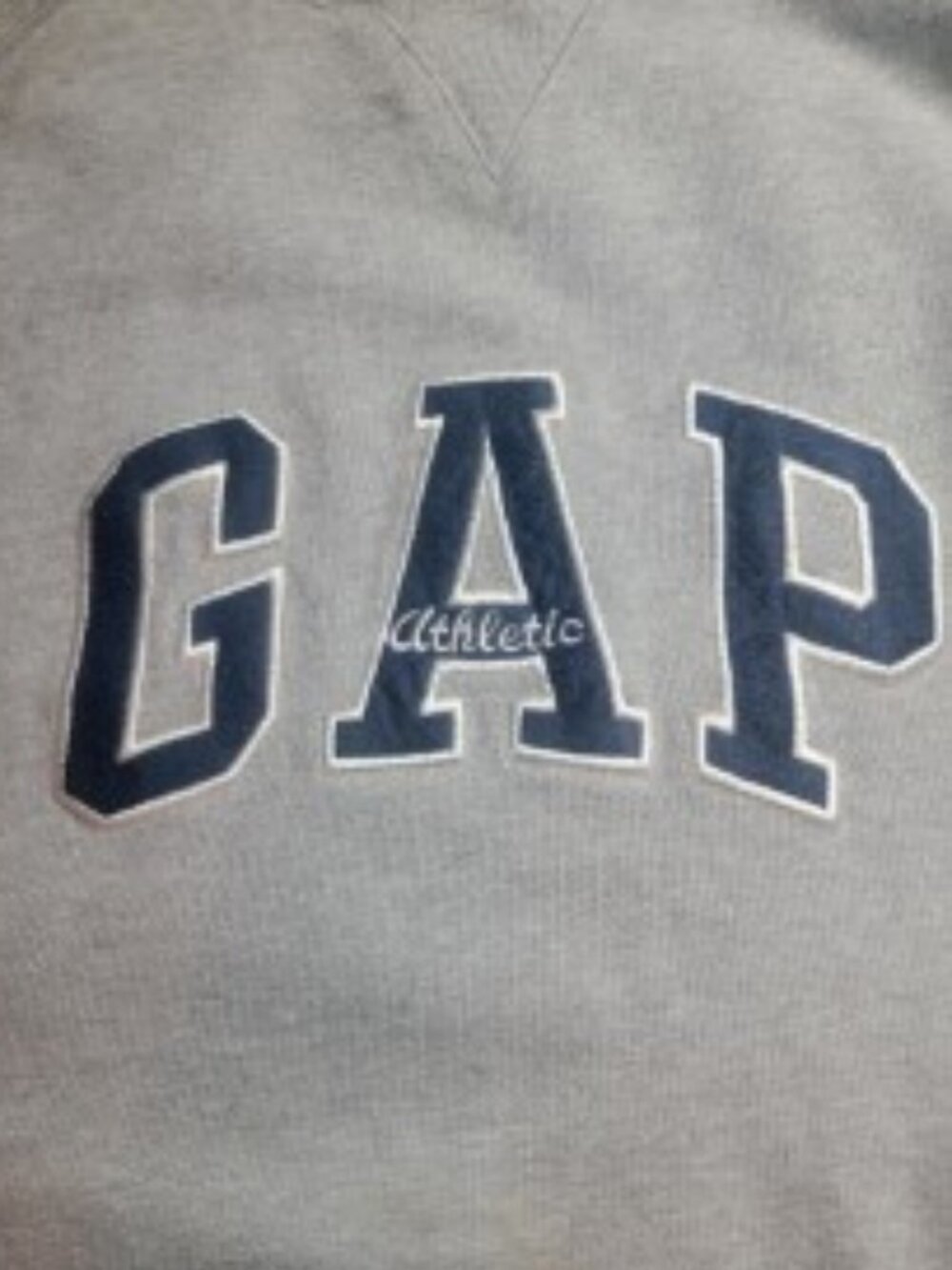 GAP Big Logo Sweatshirt Men’s L Gray Athletic Vintage Style Y2K Pullover
